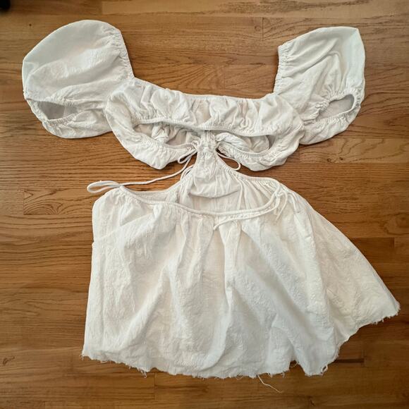 Sabo White with Cutouts Eilish Dress - Picture 4 of 8